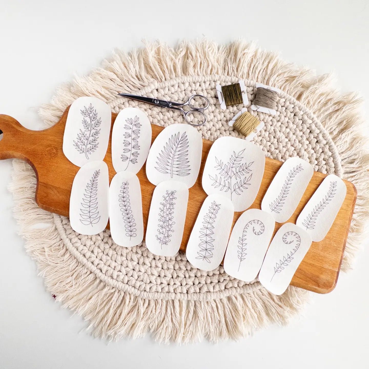 Stick &amp; Stitch: Ferns (12 Designs)