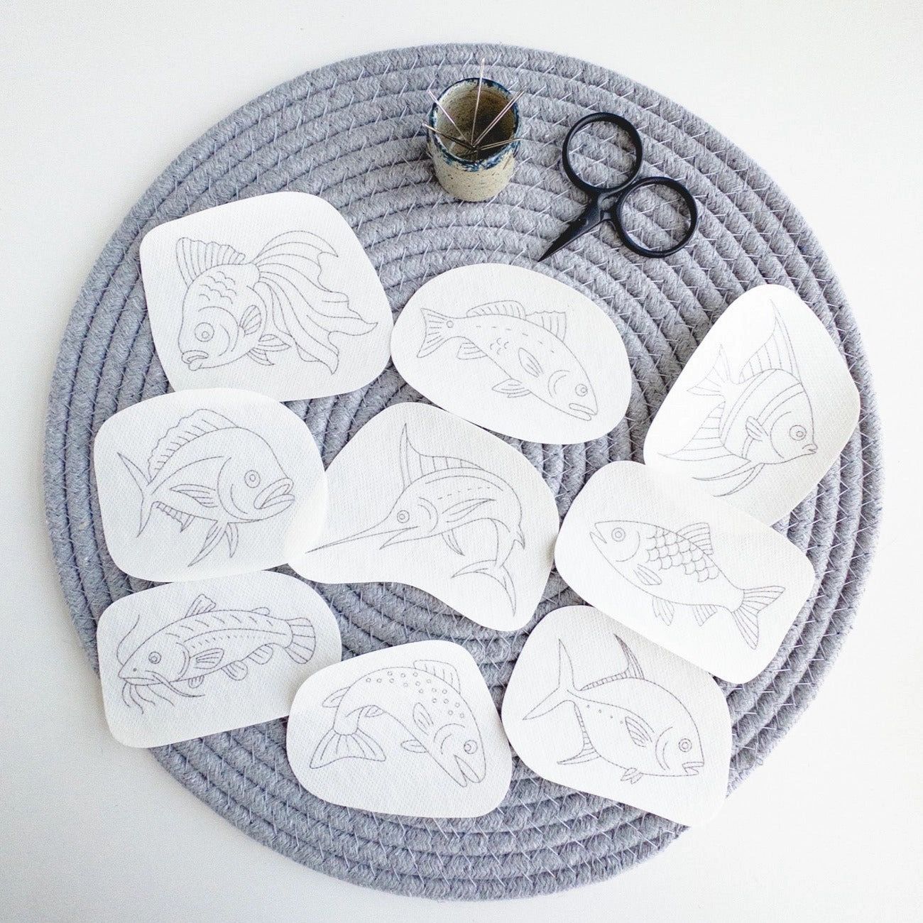 Stick &amp; Stitch: Fish (9 Designs)