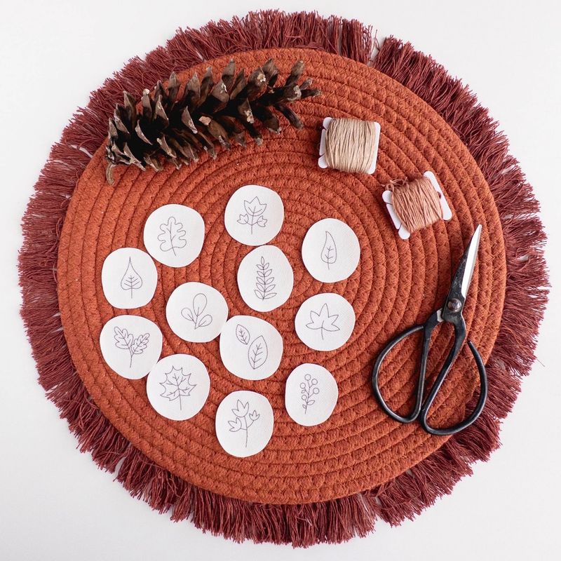 Stick &amp; Stitch: Mini Autumn Botanicals (12 Designs)