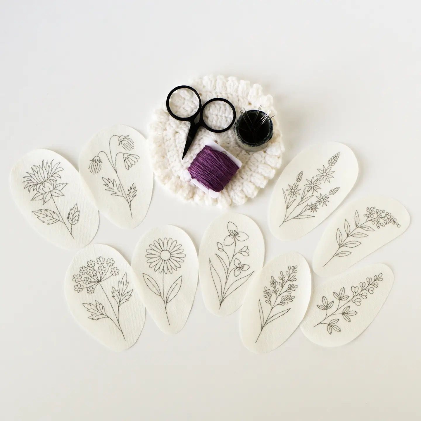 Stick &amp; Stitch: Prairie Flowers (9 Designs)