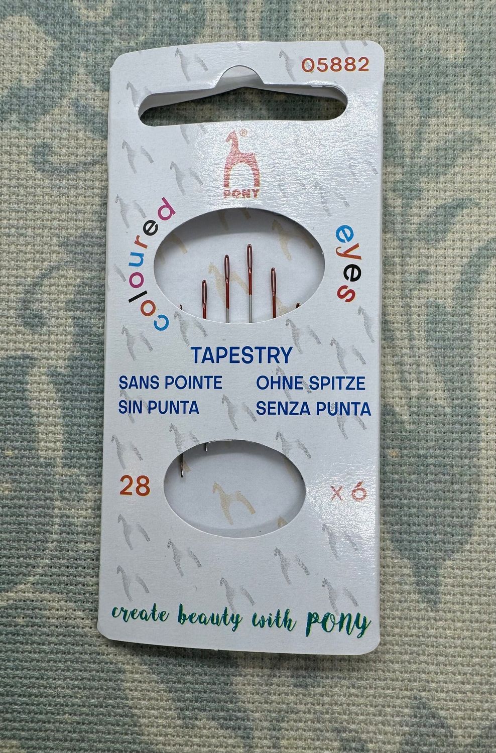 Pony Color Eye Tapestry Needle: Size 28
