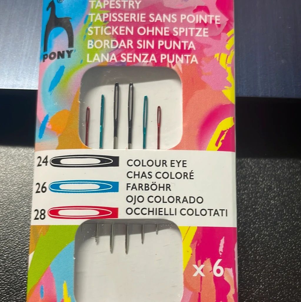 Pony Color Eye Tapestry Needle: Size 24/26/28