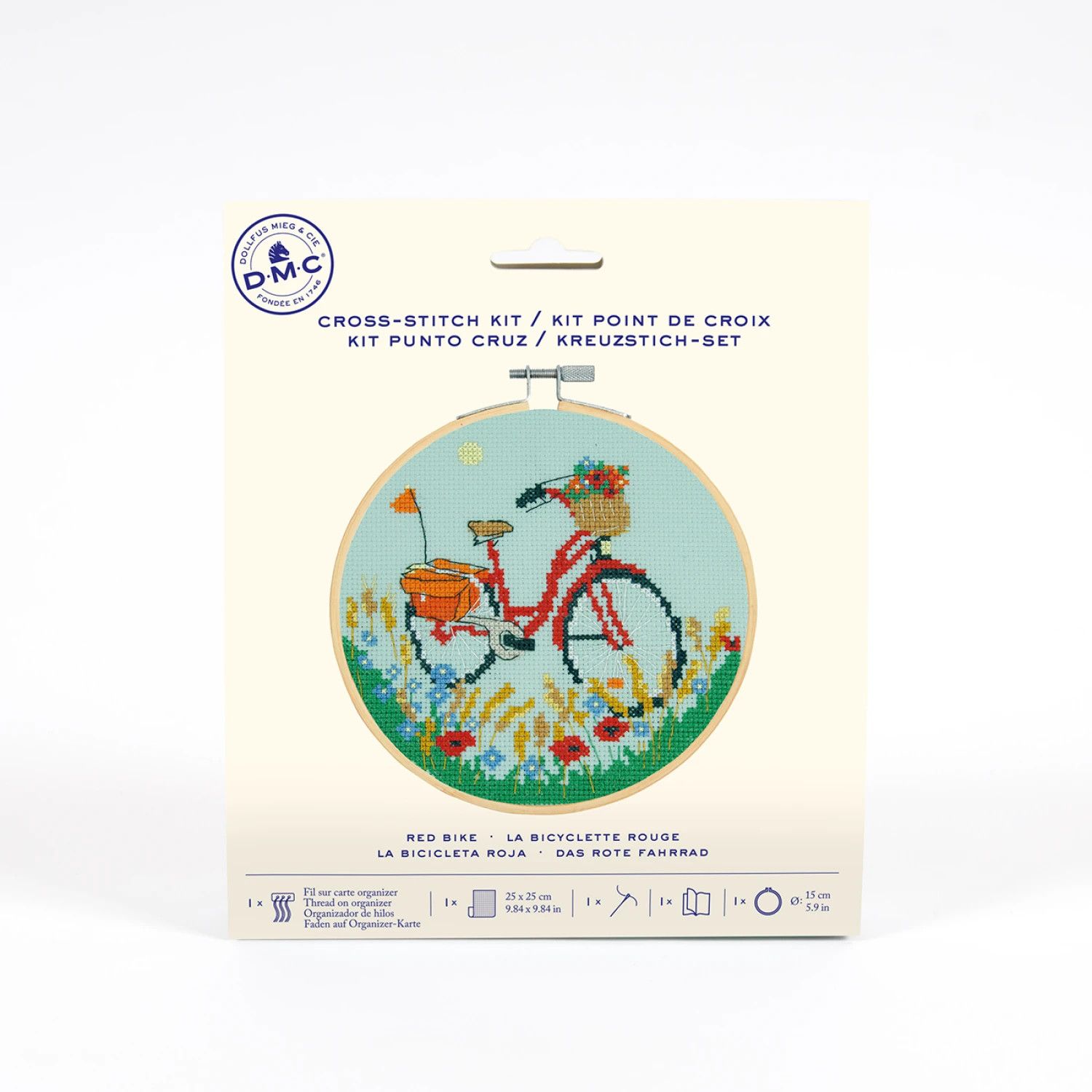 Red Bike Cross Stitch Kit