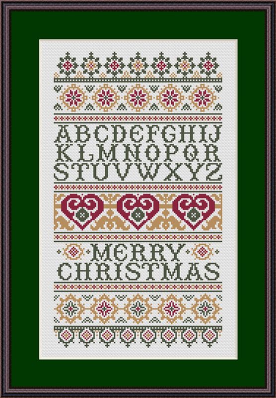 Merry Christmas Alphabet Sampler