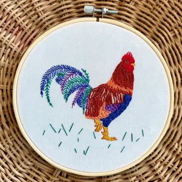 Rustic Rooster Embroidery Kit
