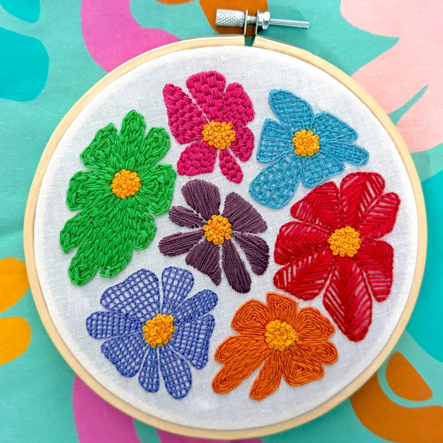 Super Bloom Sampler Embroidery Kit