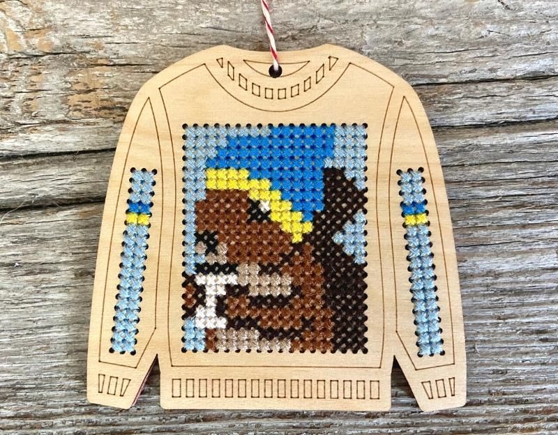 Squirrel Drinking Coffee Ugly Sweater Kit