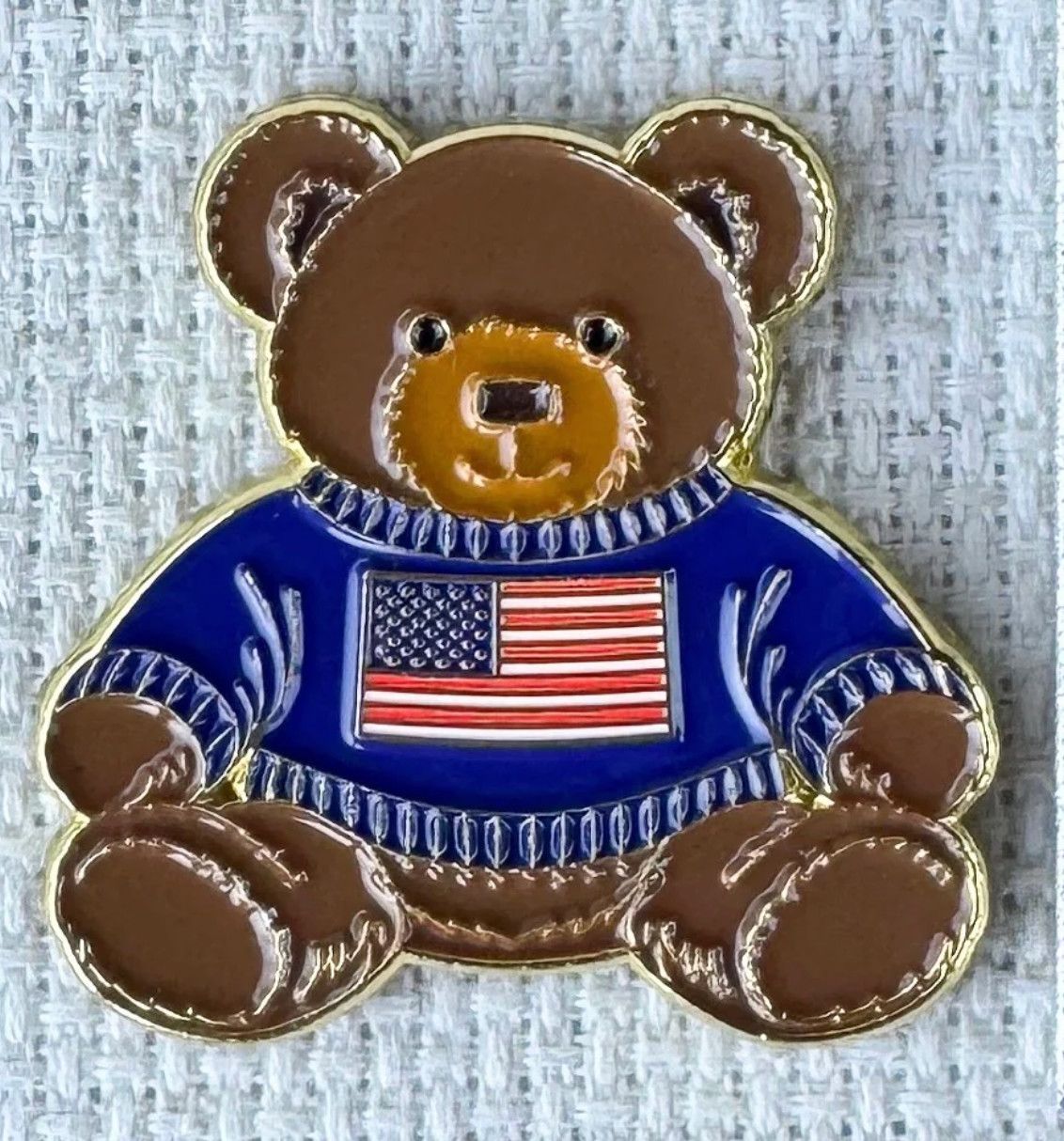 Patriotic Bear Needle Minder
