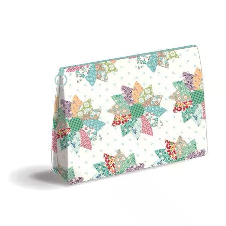 Bee Vintage Vinyl Zipper Bag (7"x5 1/2"x2")
