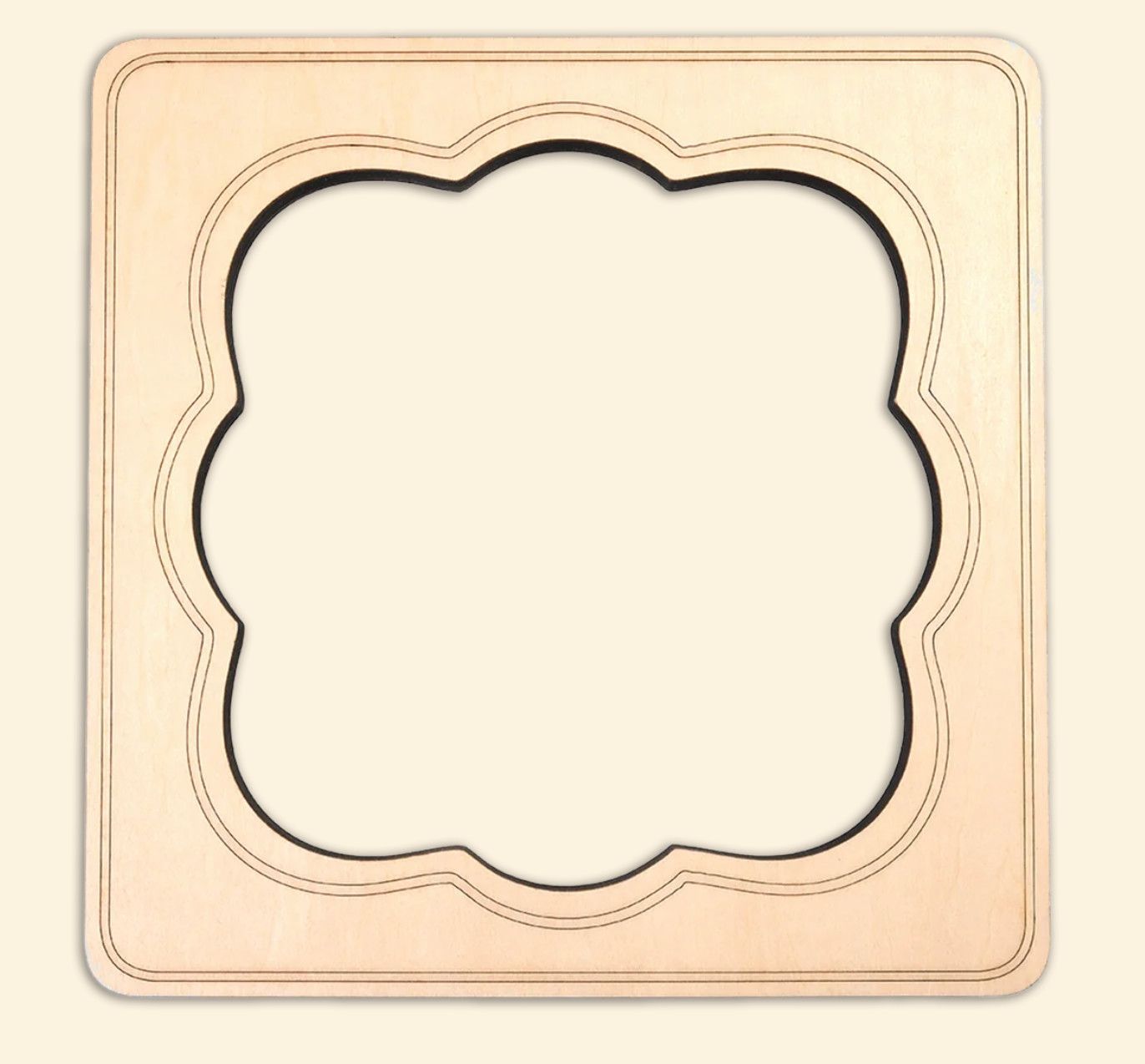 Fancy Square Stretcher Frame: 7"x7"