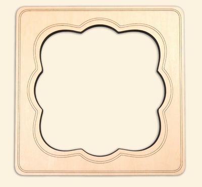 Fancy Square Stretcher Frame: 7"x7"