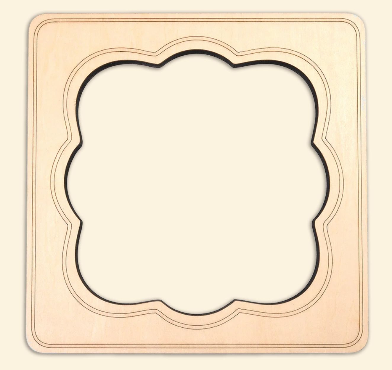 Fancy Square Stretcher Frame: 11"x11"