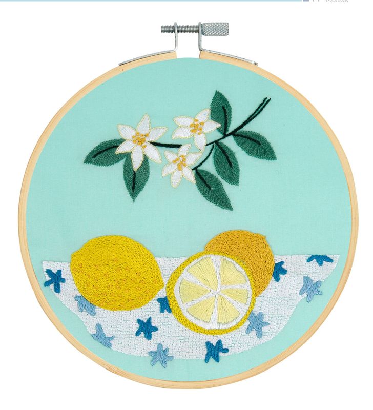 DMC Lemons Embroidery Kit