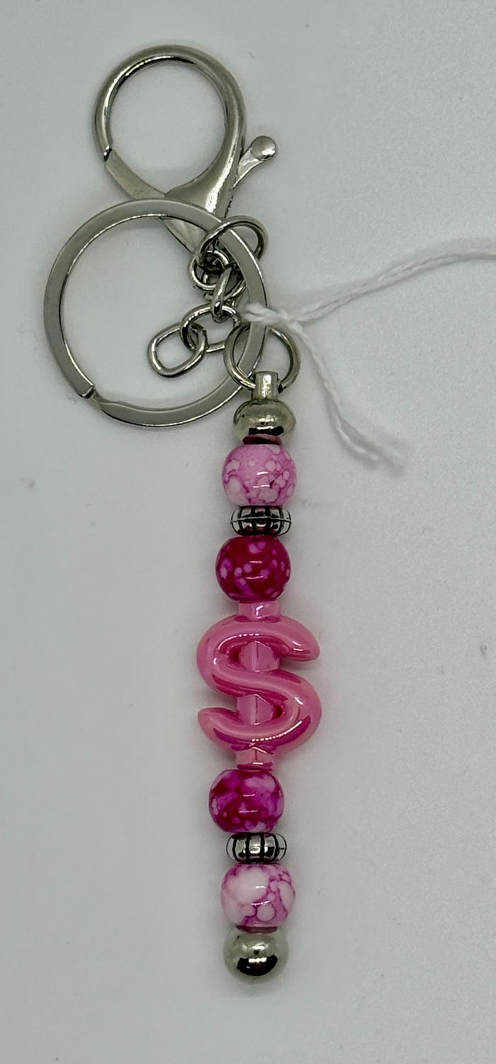 Pink Money Scissor Fob