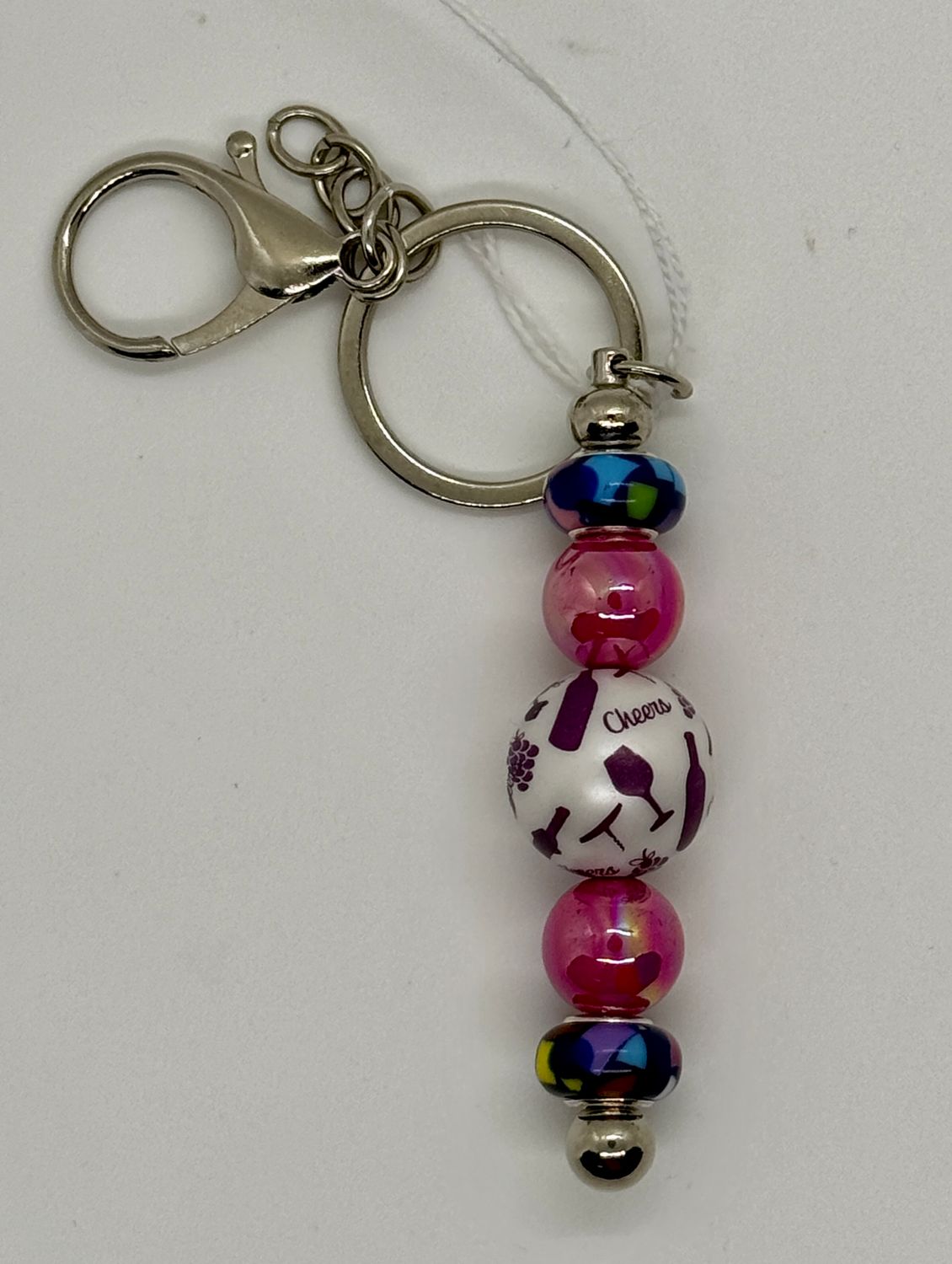 Pink Cheers Scissor Fob
