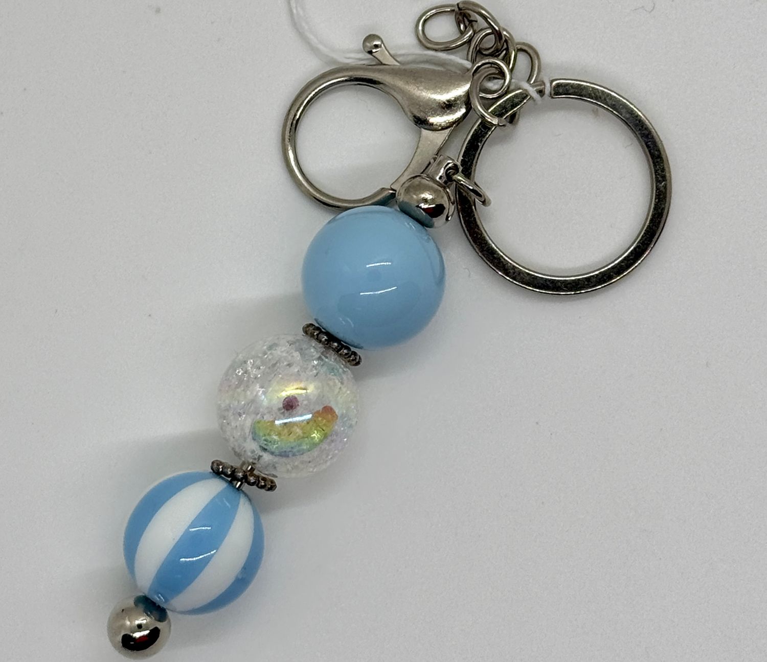 Blue Stripes Scissor Fob