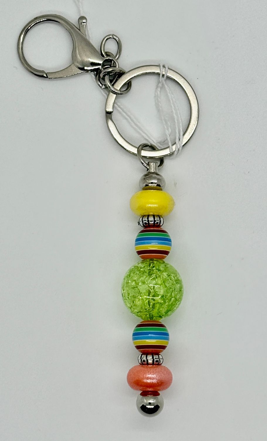 Multi-Colored Stripe Scissor Fob