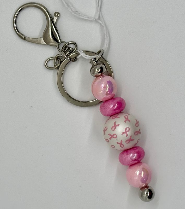Pink Breast Cancer Scissor Fob