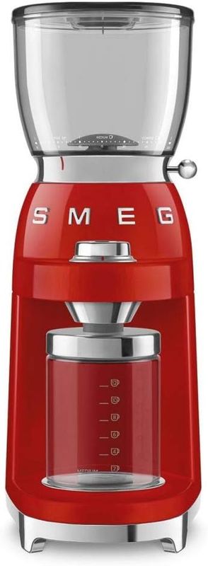 Smeg - 50s Retro Line Coffee Grinder, Red