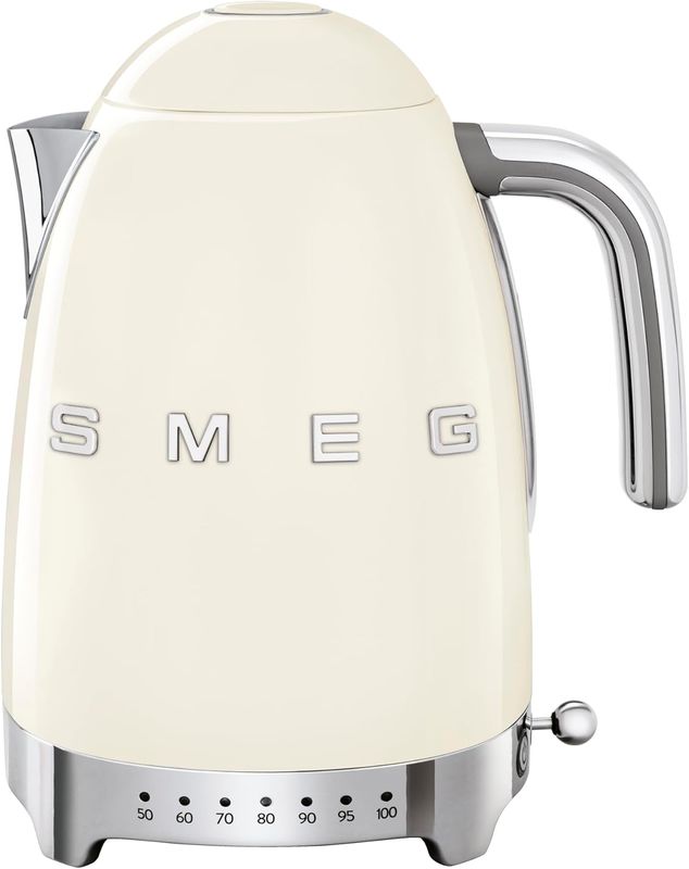 Smeg - 50s Retro Line Variable Temperature Kettle, Cream