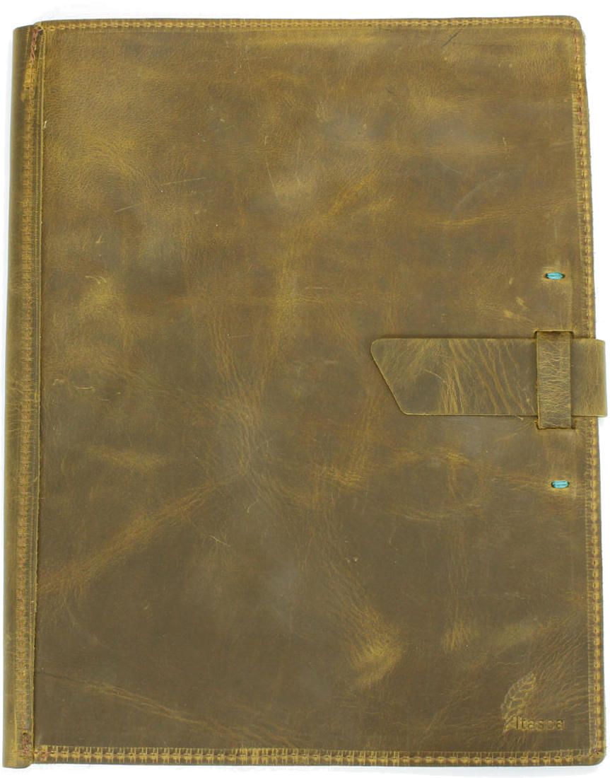 Itasca Leathergoods Red Eye Portfolio - Antique Brass
