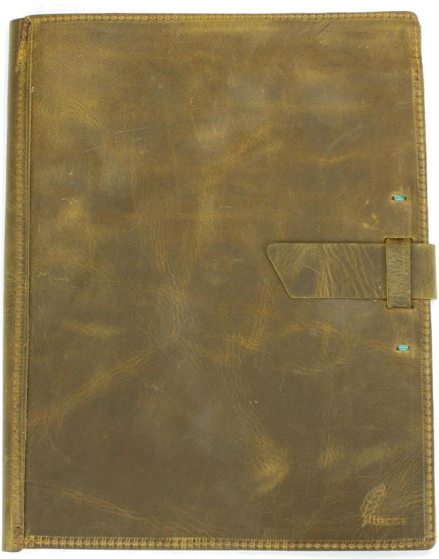 Itasca Leathergoods Red Eye Portfolio - Antique Brass