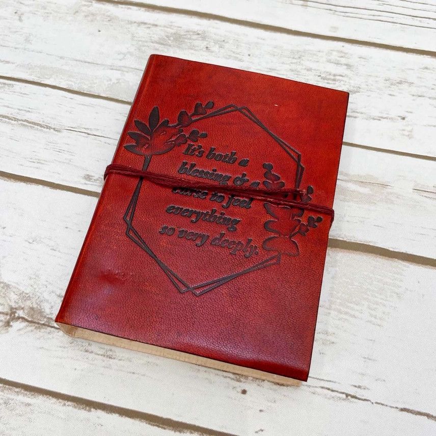 Soothi Leather Journal - Feel Deeply