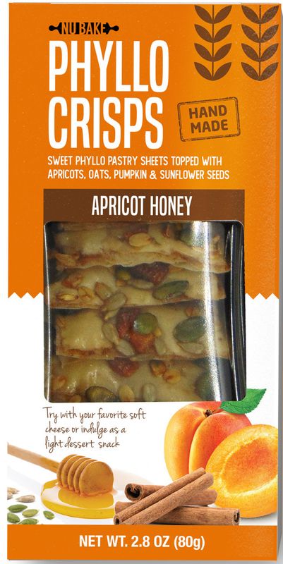 Nu Bake Phyllo Crisps - Apricot Honey