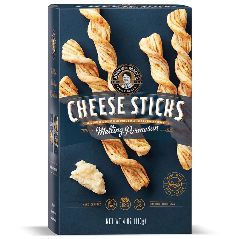 John Wm Macy&#39;s Cheese Sticks - Melting Parmesan