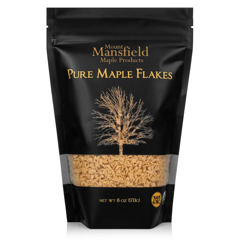 Mount Mansfield Organic Pure Vermont Maple Sugar Flakes