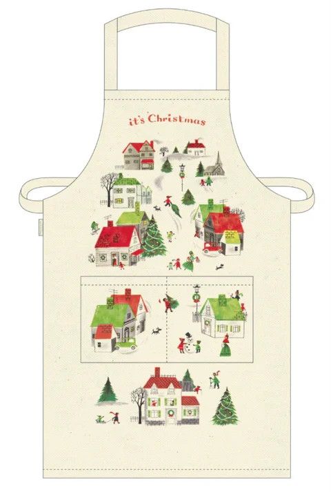 Cavallini Papers Vintage Apron - Christmas