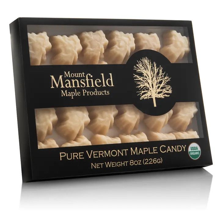Mount Mansfield Organic Pure Vermont Maple Candy 8 oz