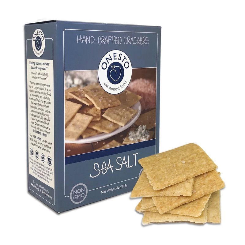 Onesto Gluten Free Crackers - Sea Salt