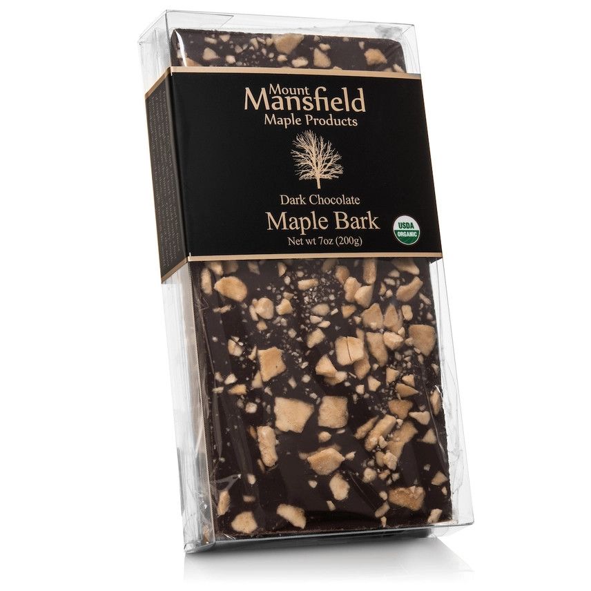 Mount Mansfield Organic Dark Chocolate Maple Bark