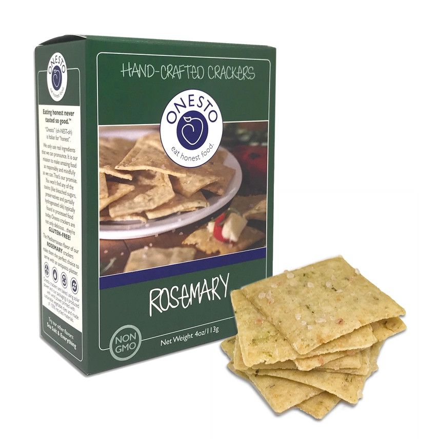 Onesto Gluten Free Crackers - Rosemary