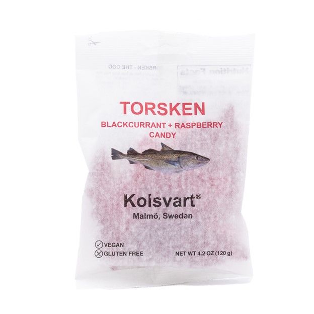 Kolsvart Swedish Fish - Torsken Blackcurrant + Raspberry