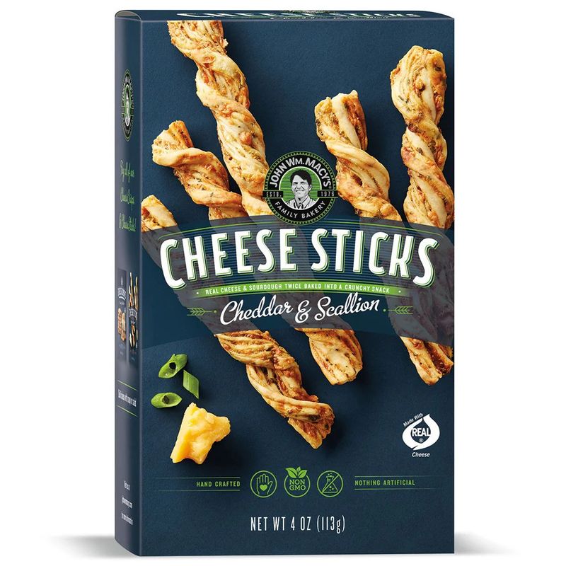 John Wm Macy&#39;s Cheese Sticks - Cheddar &amp; Scallion