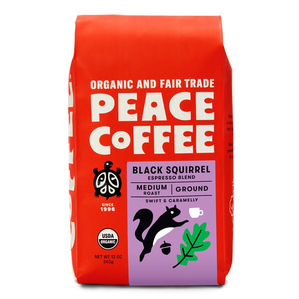 Peace Coffee Ground - Black Squirrel Espresso Blend