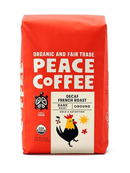 Peace Coffee Ground - Decaf French Roast