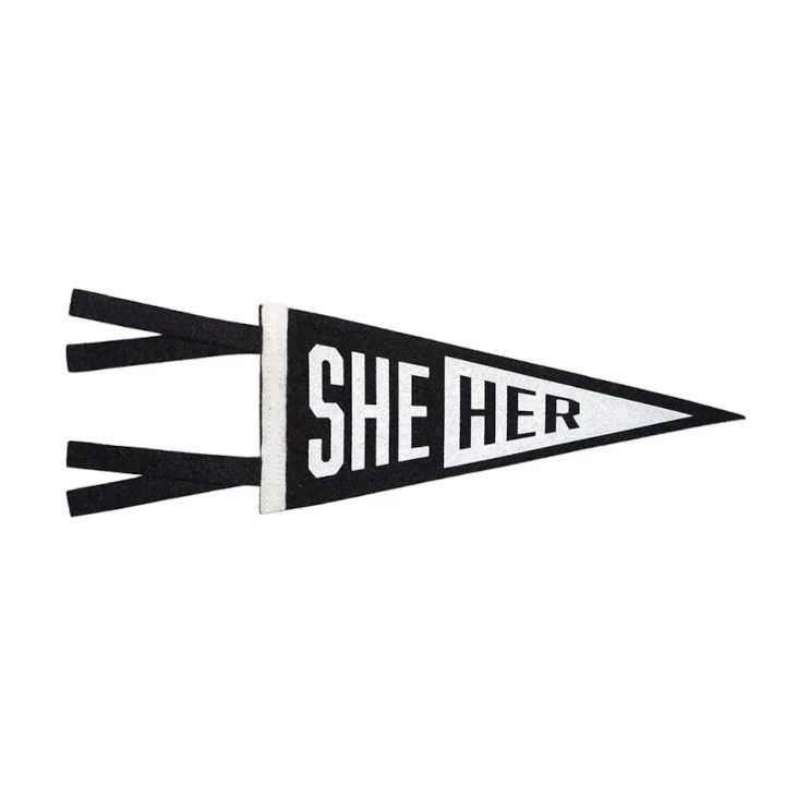 Oxford Pennant - Pronouns She/Her