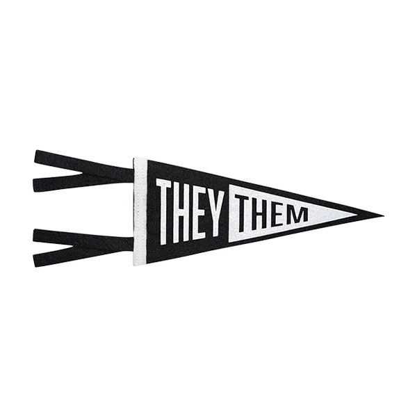 Oxford Pennant - Pronouns They/Them