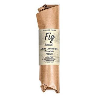 Hellenic Farms Fig Salami - Dried Greek Figs, Pistachio, Pepper