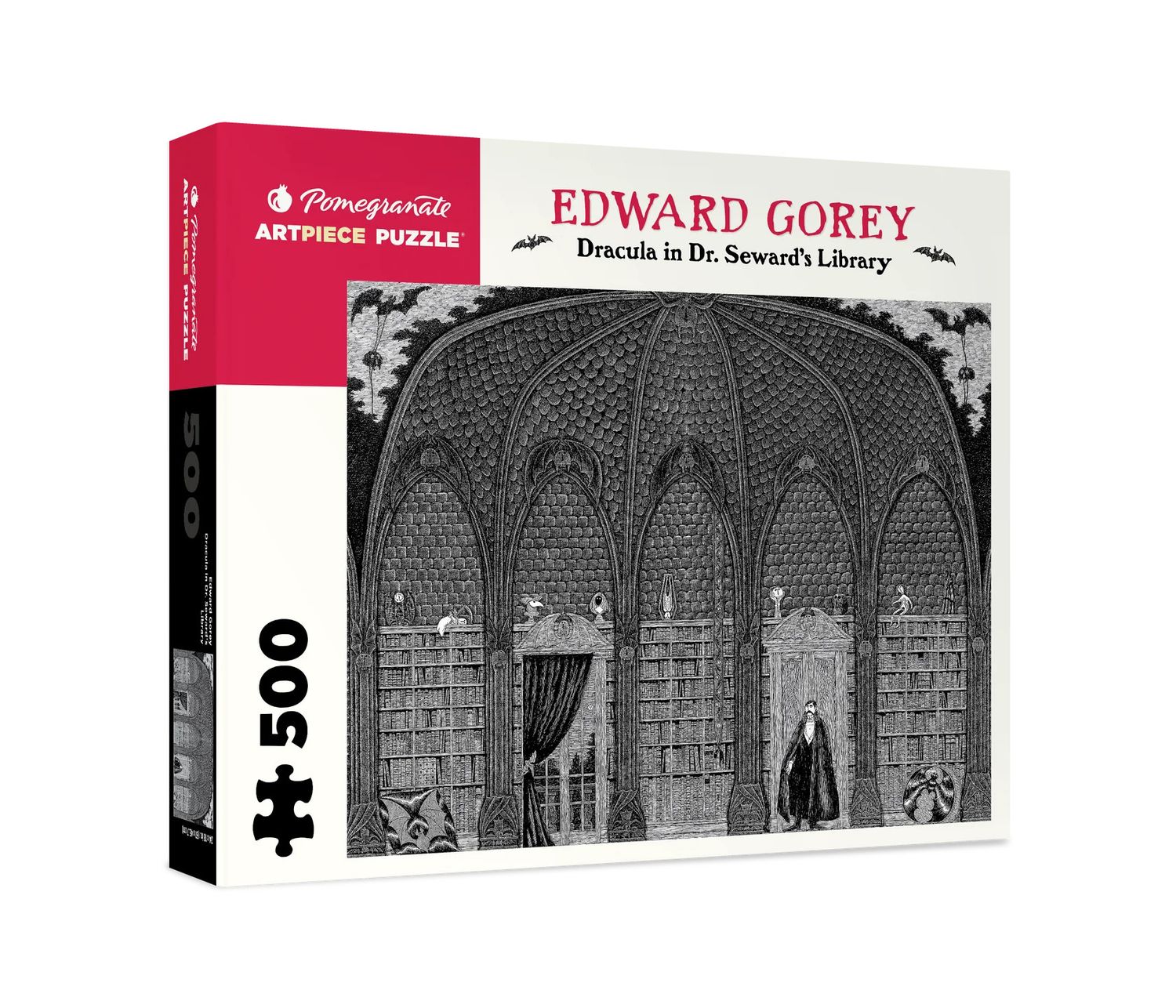 Pomegranate Artpiece Puzzle 500 - Dracula in Dr. Seward&#39;s Library