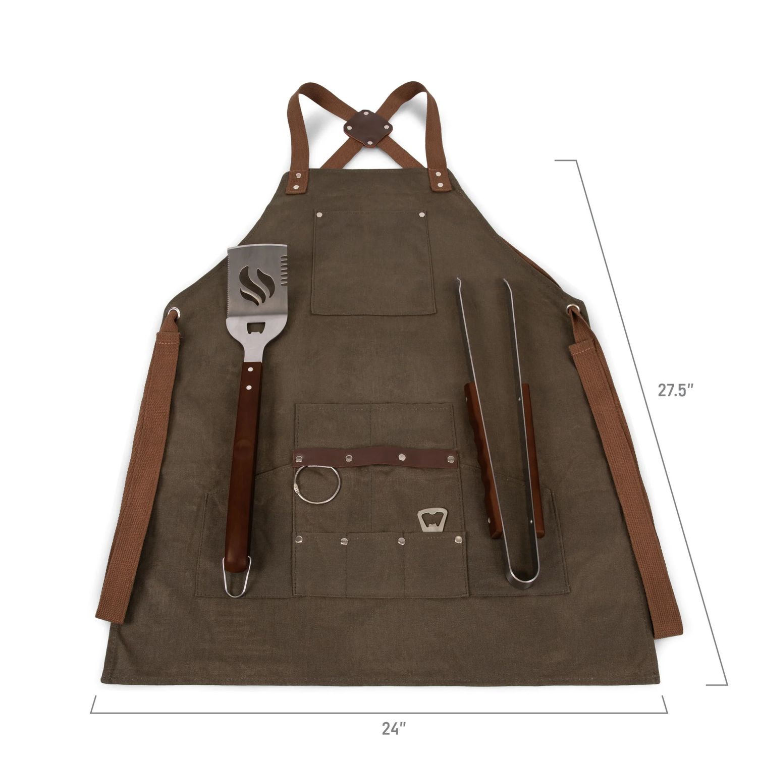 Picnic Time Legacy - Waxed Canvas BBQ Apron 636-89-140