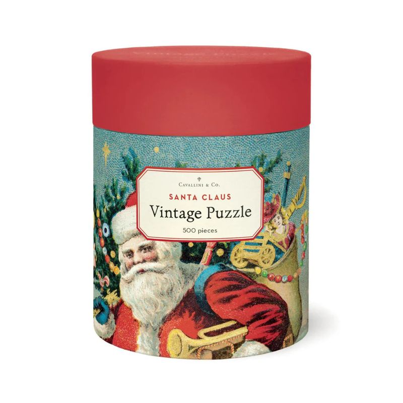 Cavallini Papers Vintage Puzzle - Santa Claus