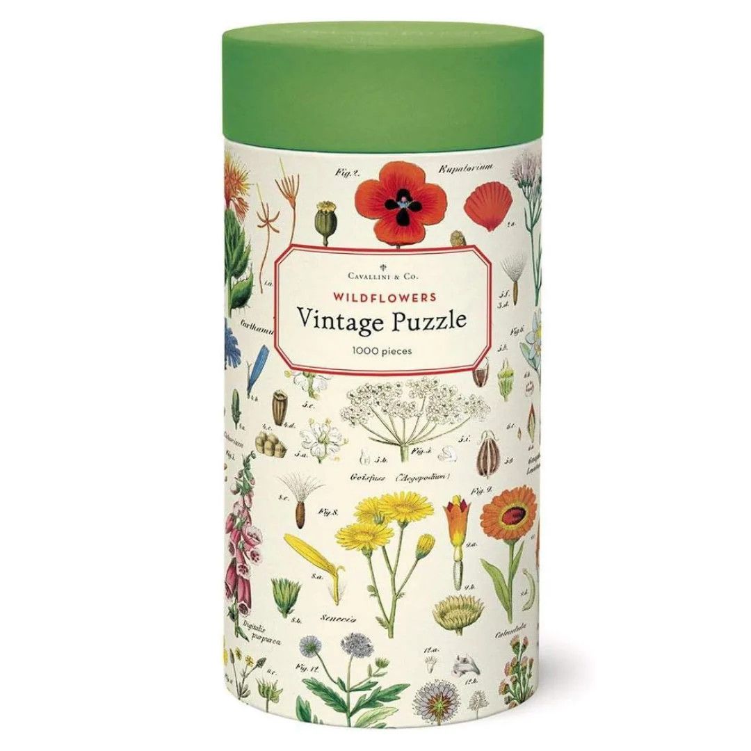 Cavallini Papers Vintage Puzzle - Wildflowers