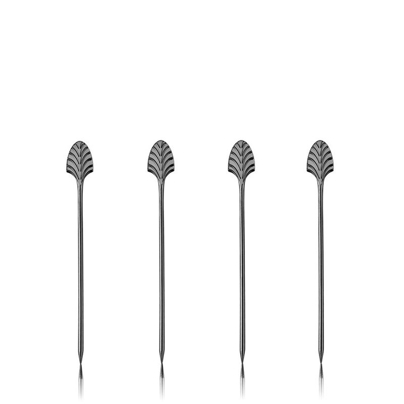 Viski - Art Deco Cocktail Picks Gunmetal