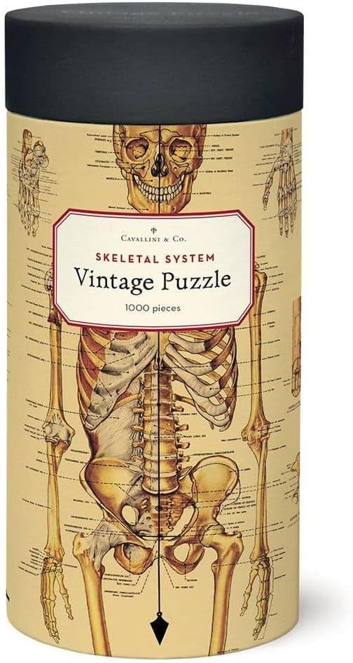 Cavallini Papers Vintage Puzzle - Skeletal System