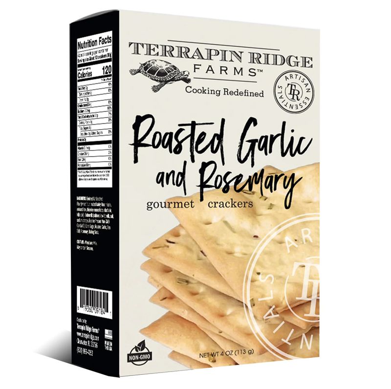 Terrapin Ridge Farms Crackers - Roasted Garlic &amp; Rosemary