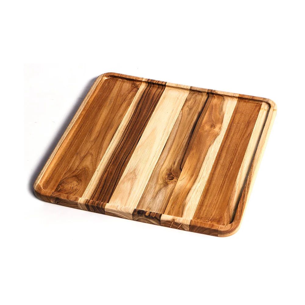 TeakHaus Food Lovers - 12x12 Slender Tray w/ Narrow Rim 1309